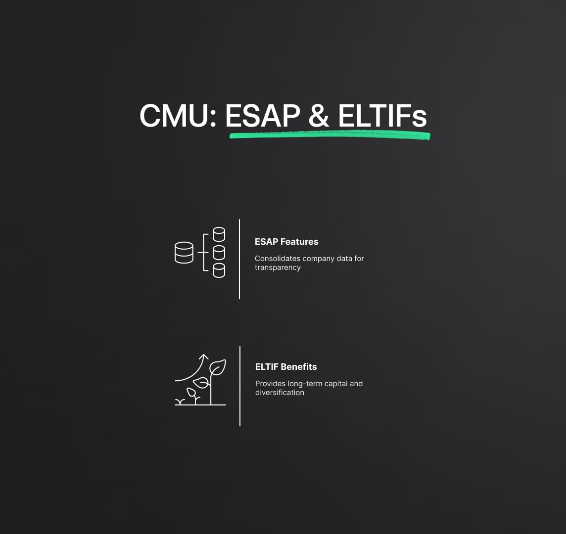 Capital Markets Union: European Single Access Point (ESAP) and European Long-Term Investment Funds (ELTIFs)