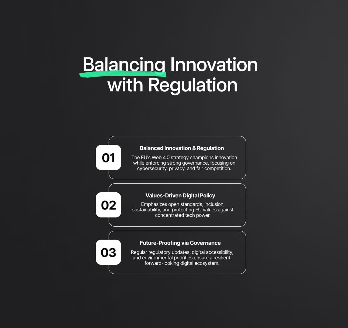 Digital Single Market & Web 4.0: Balancing Innovation with Regulation