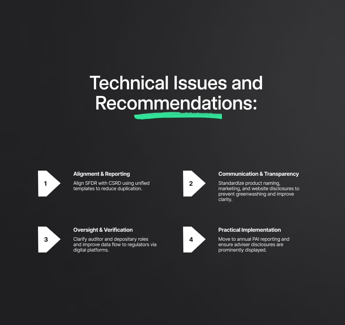 Annex I: Other Technical Issues